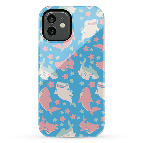 Happy Shark Pattern Phone Case